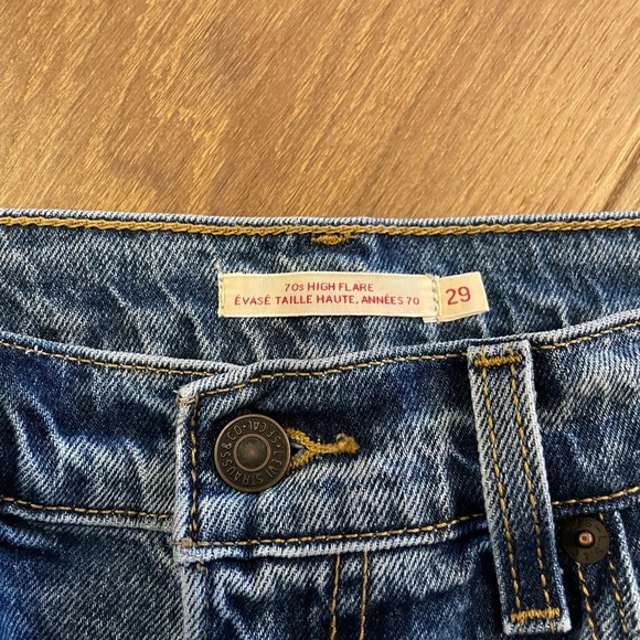 Levis 70s HR Flare Jeans 29x32 - Picture 4 of 4